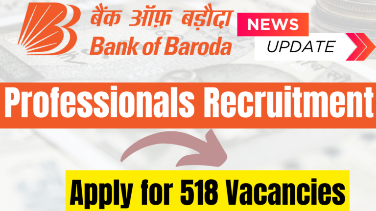 Bank of Baroda Professionals Recruitment