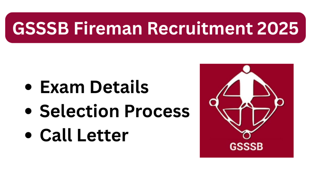 GSSSB Fireman Recruitment 2025: Exam Details, Selection Process & Call Letter