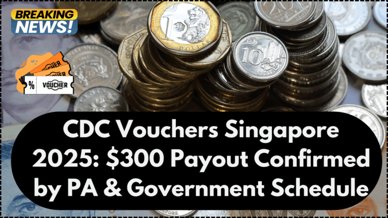 CDC Vouchers Singapore 2025: $300 Payout Confirmed by PA & Government Schedule