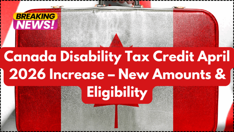 Canada Disability Tax Credit April 2026 Increase – New Amounts & Eligibility