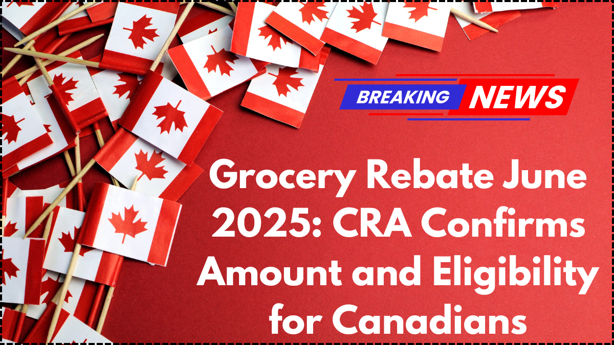 Grocery Rebate June 2025: CRA Confirms Amount and Eligibility for Canadians