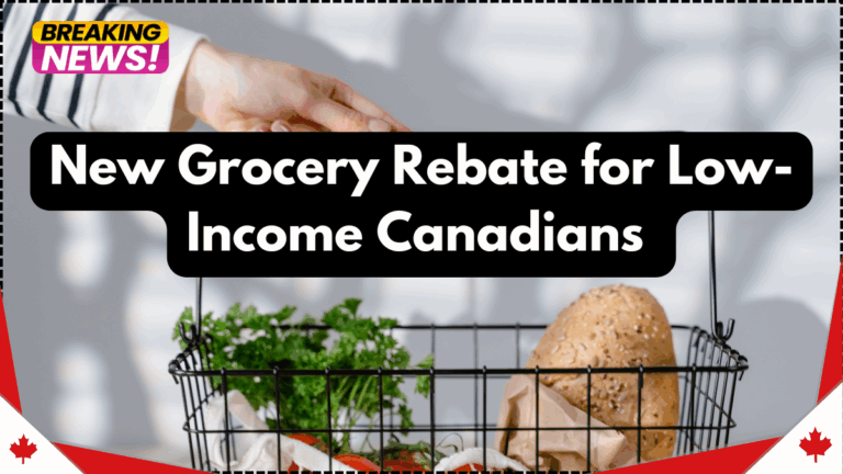 New Grocery Rebate for Low-Income Canadians – When It Starts and Who Qualifies in 2026