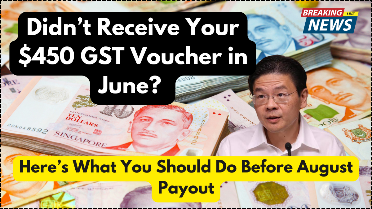 Didn’t Receive Your $450 GST Voucher in June? Here’s What You Should Do Before August Payout