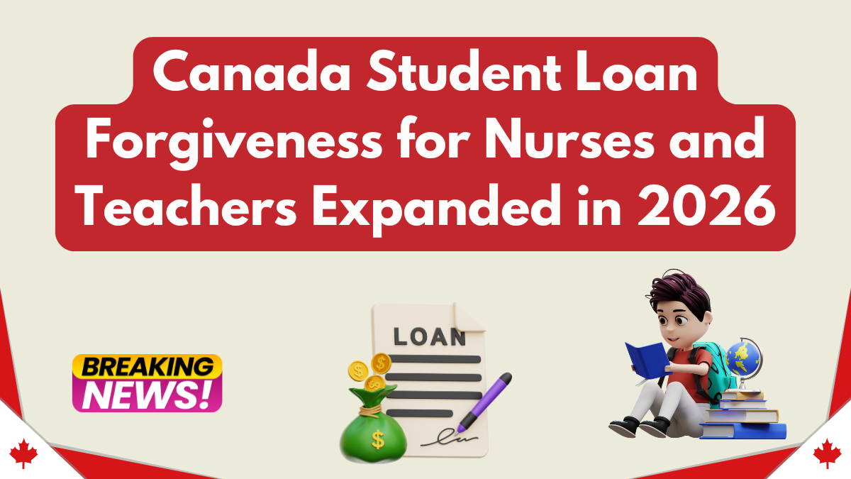 Canada Student Loan Forgiveness for Nurses and Teachers Expanded in 2026 – Full Eligibility List