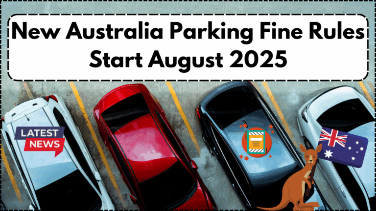 New Australia Parking Fine Rules Start August 2025 – Updated City Rates & Rules