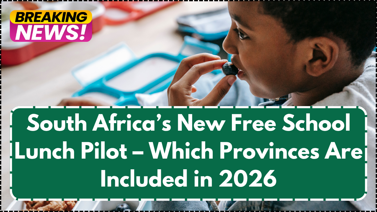 South Africa’s New Free School Lunch Pilot – Which Provinces Are Included in 2026