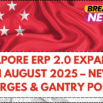 Singapore ERP 2.0 Expansion in August 2025 – New Charges & Gantry Points