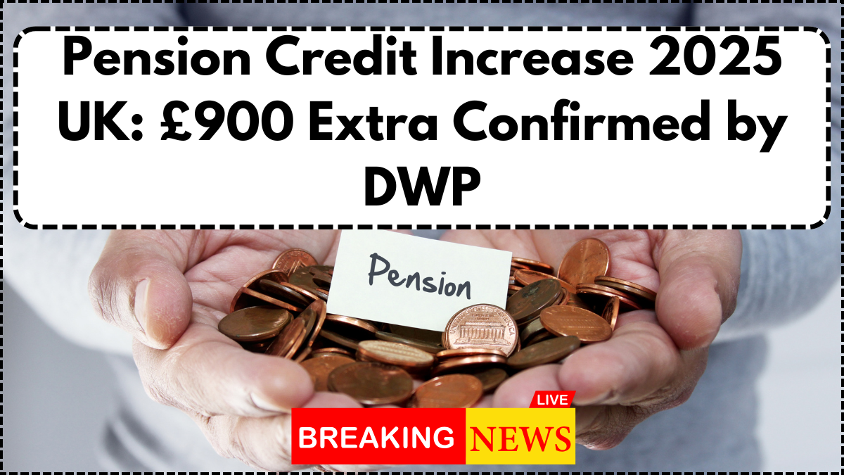 Pension Credit Increase 2025 UK: £900 Extra Confirmed by DWP