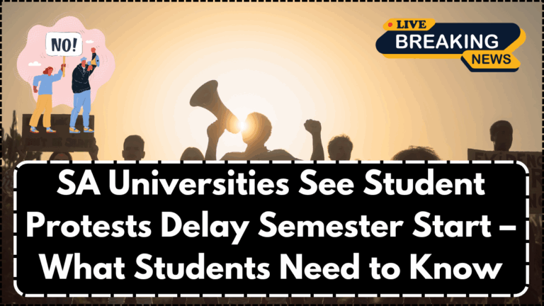 SA Universities See Student Protests Delay Semester Start – What Students Need to Know