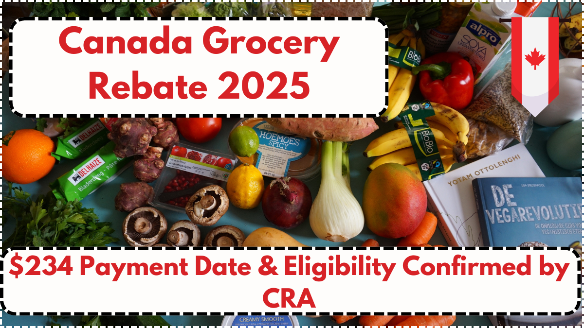 Canada Grocery Rebate 2025: $234 Payment Date & Eligibility Confirmed by CRA