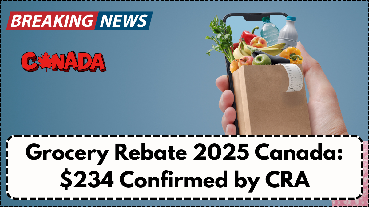 Grocery Rebate 2025 Canada: $234 Confirmed by CRA