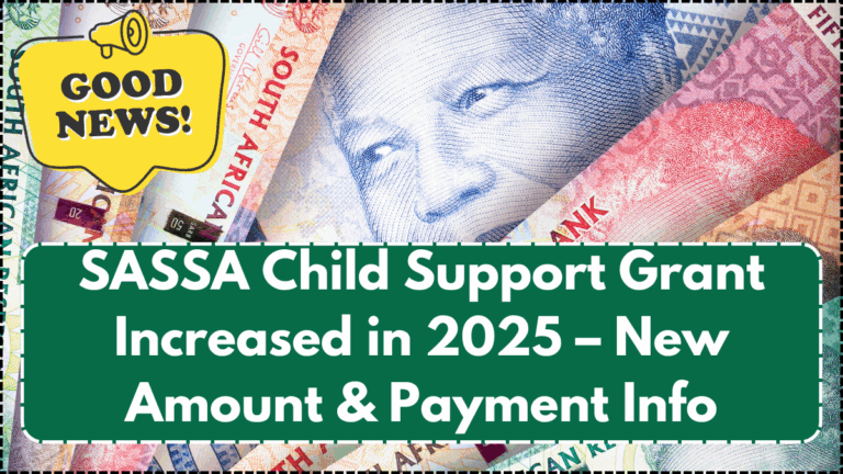 SASSA Child Support Grant Increased in 2025 – New Amount & Payment Info