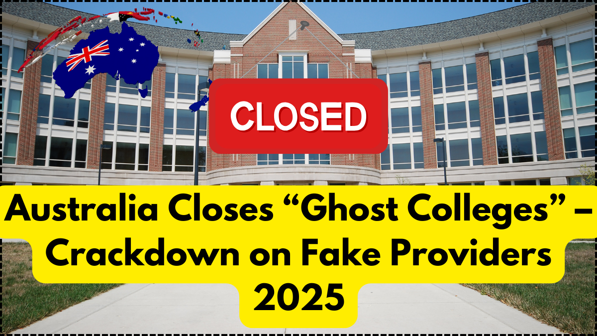 Australia Closes “Ghost Colleges” – Crackdown on Fake Providers 2025