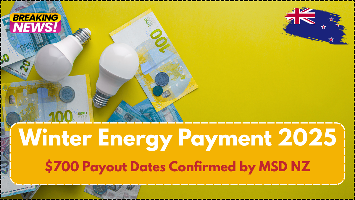 Winter Energy Payment 2025: $700 Payout Dates Confirmed by MSD NZ