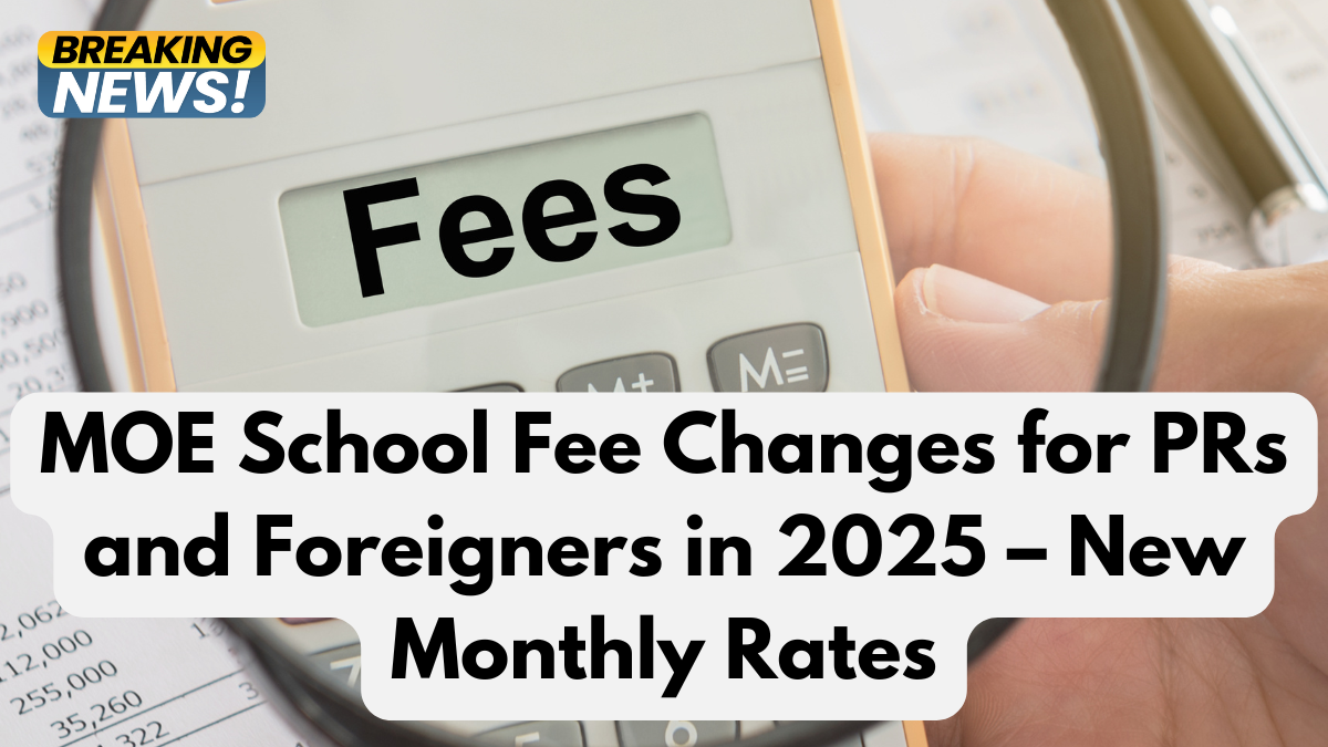 MOE School Fee Changes for PRs and Foreigners in 2025 – New Monthly Rates