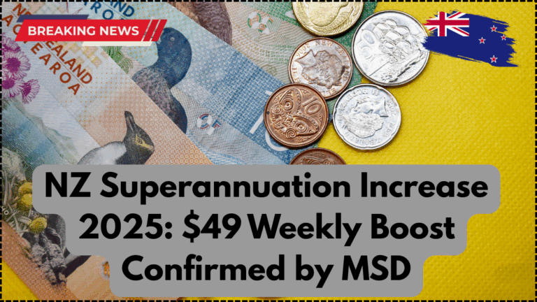 NZ Superannuation Increase 2025: $49 Weekly Boost Confirmed by MSD