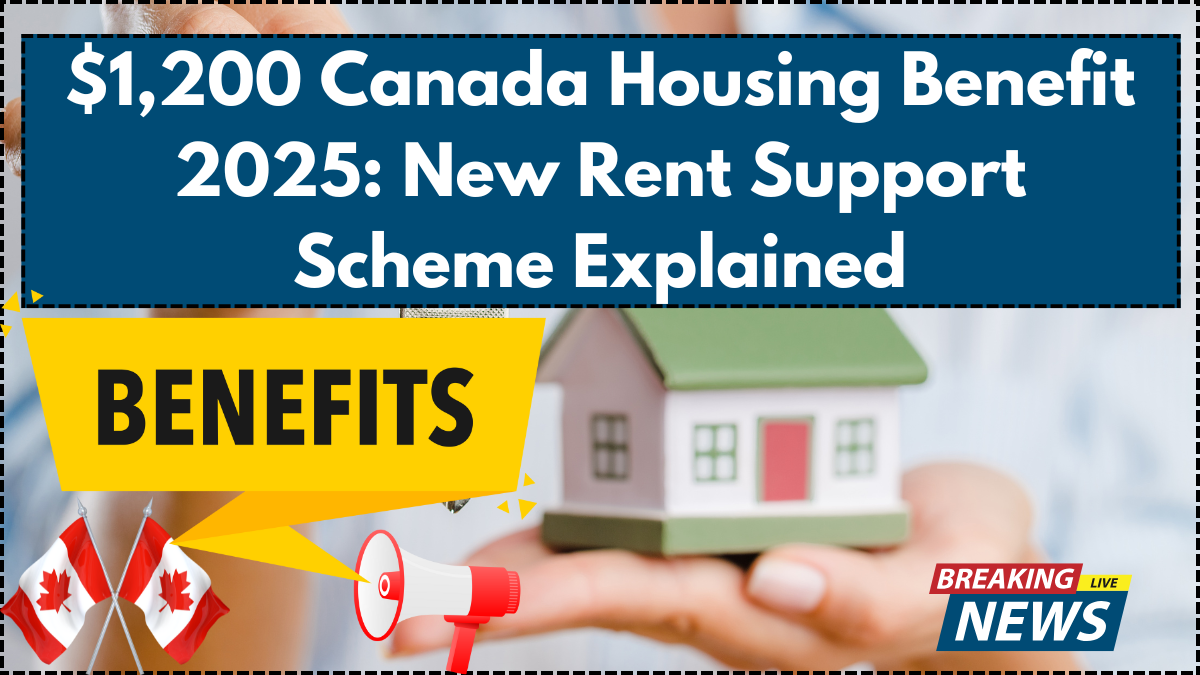 $1,200 Canada Housing Benefit 2025: New Rent Support Scheme Explained