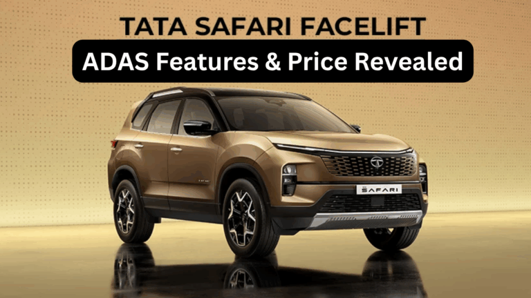 Tata Safari 2025 Facelift Unveiled – ADAS Features & Price Revealed
