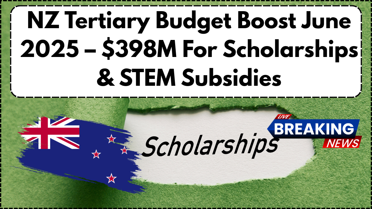 NZ Tertiary Budget Boost June 2025 – $398M For Scholarships & STEM Subsidies